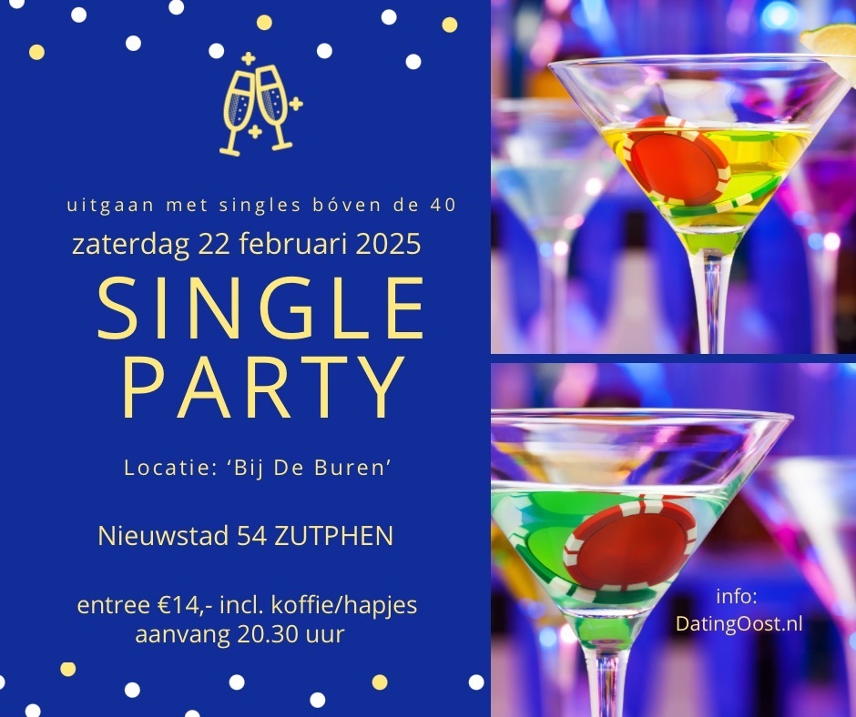 singleparty singlescafe singles ontmoeten Zutphen Dating Oost DatingOost.nl DatingOost alleenstaand vrijgeel datingbureau datingsite relatiebemiddeling